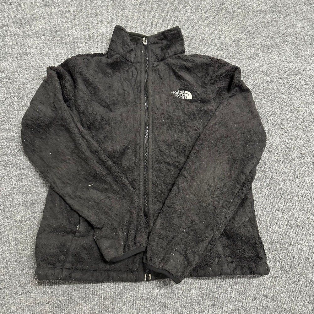 The North Face Fleece Jacket Womens Size S Black Osito Full Zip Soft Warm